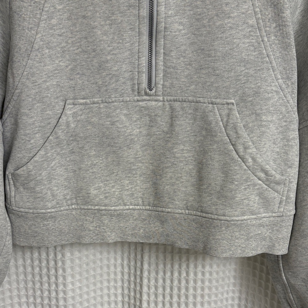 Lululemon Scuba Oversized Half-Zip Hoodie ~ XS/S ~ HC Ultra Light Grey - Picture 3 of 12